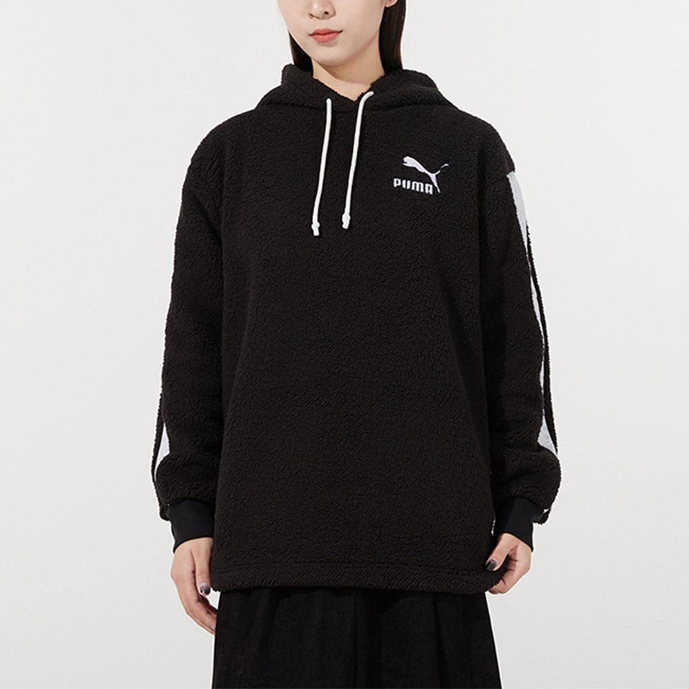 PUMA Sweatshirts Women's Black Hooded Moderate Regular 534985-01