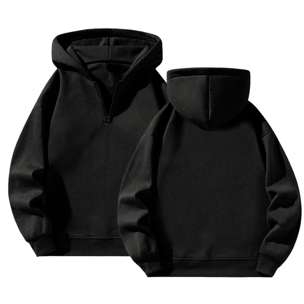 Felpa con cappuccio e zip da uomo, vestibilità larga, pullover con cappuccio, abbigliamento sportivo leggero per primavera, autunno, streetwear