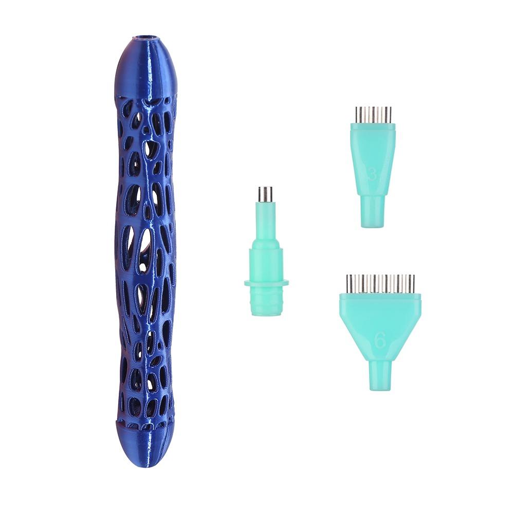 

Replacement Pen Heads 5D Diamond Painting Pen Kit DIY Craft Embroidery Diamond Painting Tool with 3 Multifunctional Pen Tips темно-синього кольору