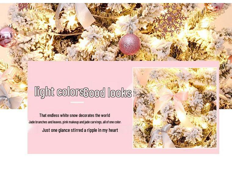 Handmade DIY Christmas Tree with Lights and Large Ornaments - New Household Style