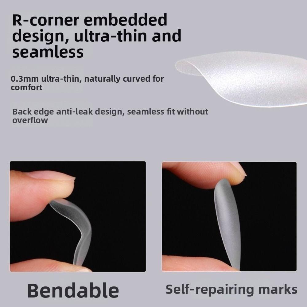 Gifts Ultra Short Matte Nail Tips Waterdrop Almond Shape Thin Seamless False Nails No Trace Artificial Nails
