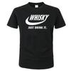 Summer Novelty Drink Whisky T Shirt Unisex Short Sleeve Fashion Hip Hop Cotton Crewneck Big Size Whiskey Print Unisex Tee Tops