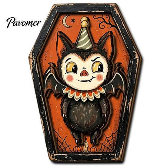 Verweerd Houten Wanddecoratie Vintage Halloween Houten Decoratie, Kistvormige Tafelblad Ornamenten, Vrijstaande & Seizoensgebonden Feestdecoraties Hangend Ornament