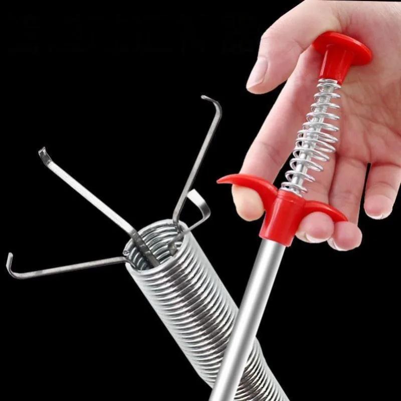 Hand Pinch Cleaning Sewer Pipe Plunger Hand Pinches Four Claws Pipe Opener Drains Four Claw Telescopic Bathroom Acssories Home