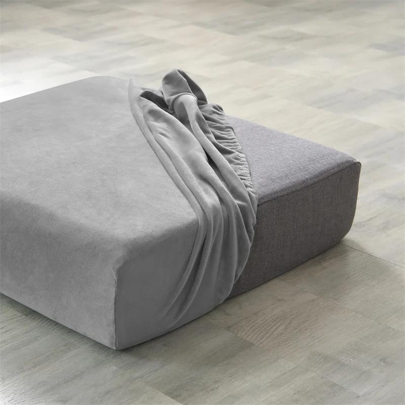 1PC Velvet Sofa Seat Cushion Covers For Living Room Plush Cushion Covers Soft Stretch Couch Slipcover Furniture Protector