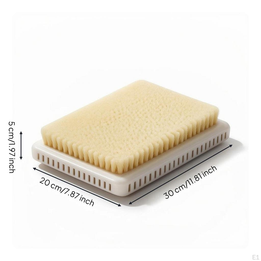 Back Scrubber WallMounted Bath Brush with Bristles Hands for Elderly, Adults, Shower, Washroom