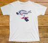 Flying White Tuna T Shirt 815 Retro Asia Japan Fish Sushi Balloon Tokyo Okinawa