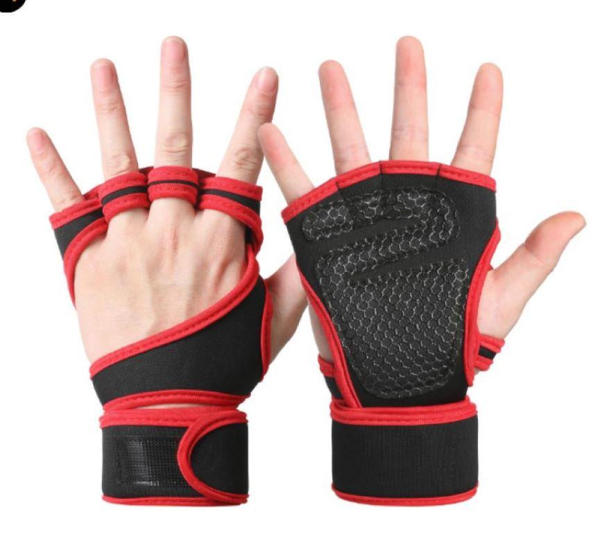 Weightlifting Non-slip Training Gloves Gym Palm Support Gloves Equipment Fitness Gloves for Men&Women