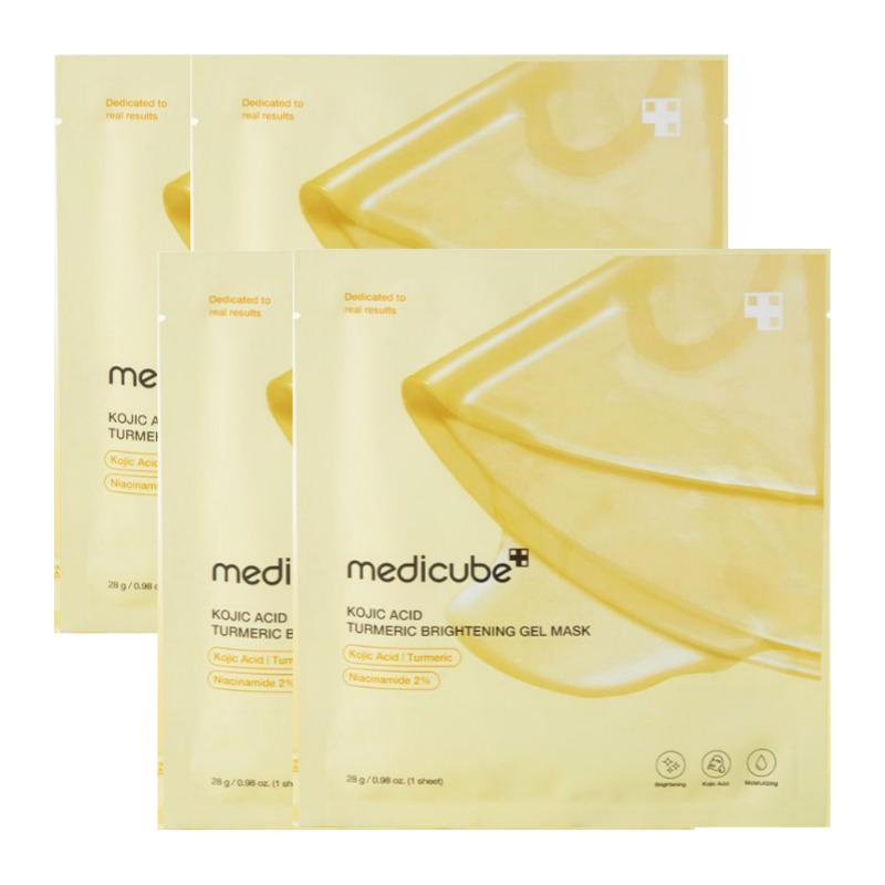 Medicube Kojic Acid Turmeric Brightening Gel Mask Pack (4 Sheets)