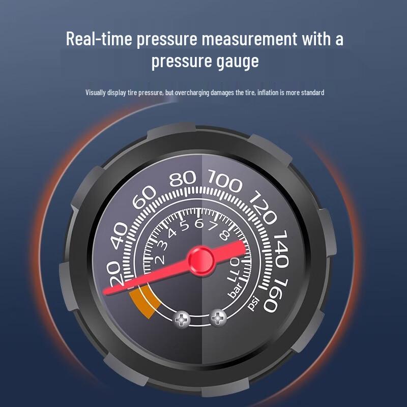 Portable High-Pressure Bicycle Pump