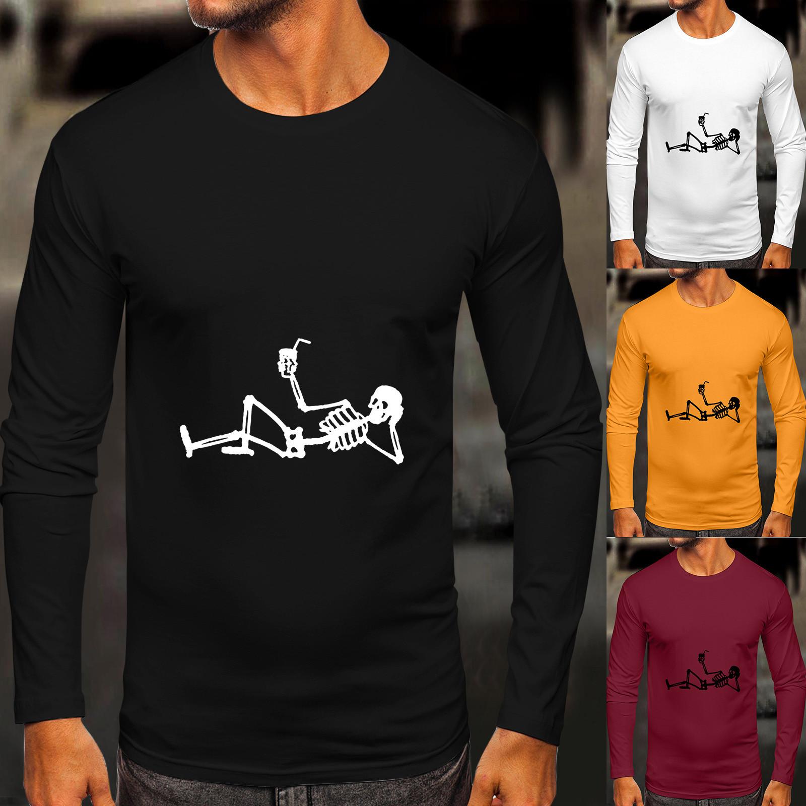 

Мужская утолщенная теплая однотонная блузка с длинными рукавами, футболка, рубашка с верхом и низом M чёрный