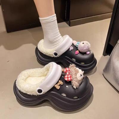 Indoor and Outdoor Thermal Cotton Slippers Comfortable Thick-bottomed Cotton Slippers New In Autumn