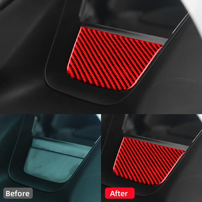 For Chevrolet Camaro 2017-2022 Accessories Carbon Fiber Interior Car Instrument Panel Decorative Sticker Trim Cover