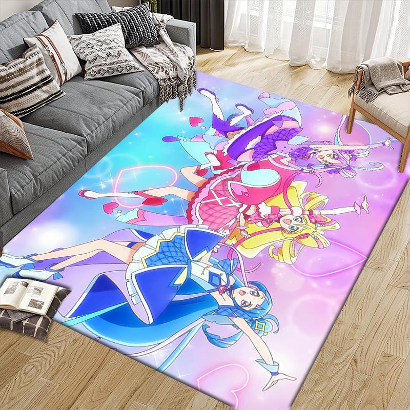 Pretty Cure Magic Theme Area Rug, Pretty Cure Fan Cozy Carpet, Great Gift.chl