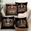 Luxurious Crown Pillowcase, Decorative Headboard Cover for The Living Room Sofa, Retro Royal Throw Pillow (Pillow Insert Not Included)
