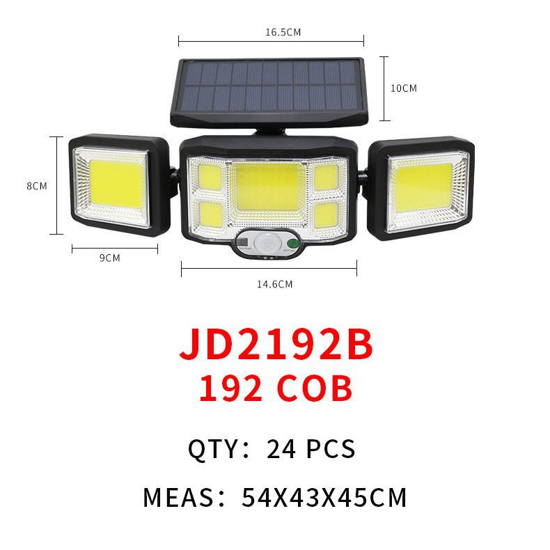 Triple-Head Rotatable Solar Outdoor Wall Lamp for Streets and Courtyards