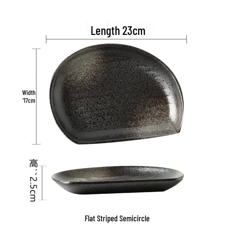 Deouxingguang Japanese Style Ceramic Sushi & Dessert Plates (Set of 3)