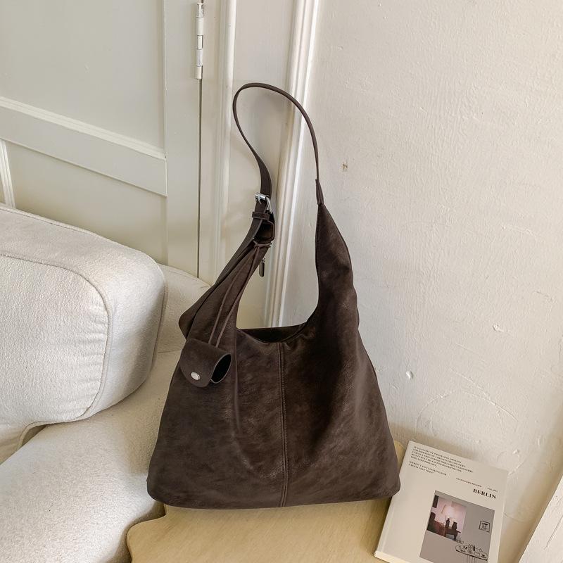 Sac Tote Haut de Gamme Grande Capacité, Style Rétro, Tendance pour le Travail et les Trajets, Sac Bandoulière Simple