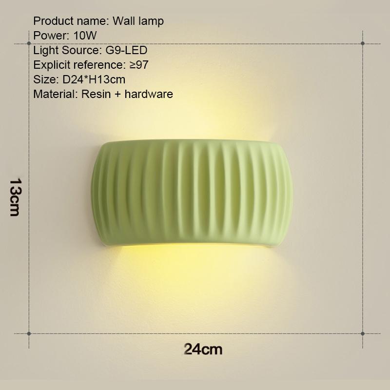 Wall Lamp Bedroom Living Room Home Decoration Lamp 110V220V Modern Resin Restaurant Indoor Corridor Porch Bedside Wall Lights