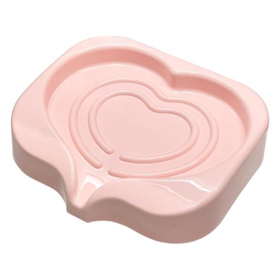 Soap Box Holder with Quick Drain Design Anti-Slip Base Functional Soap Holder Plastic Soap Dish Bathroom Decor