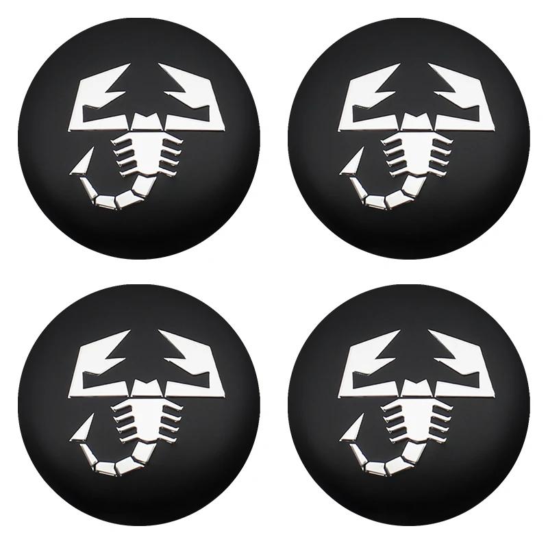 

4Pcs 56mm+60mm Car Wheel Center Cap Logo Hub Cover Badge Emblem For Abarth Stilo Palio Bravo Doblo Fiat 500 Punto Accessories
