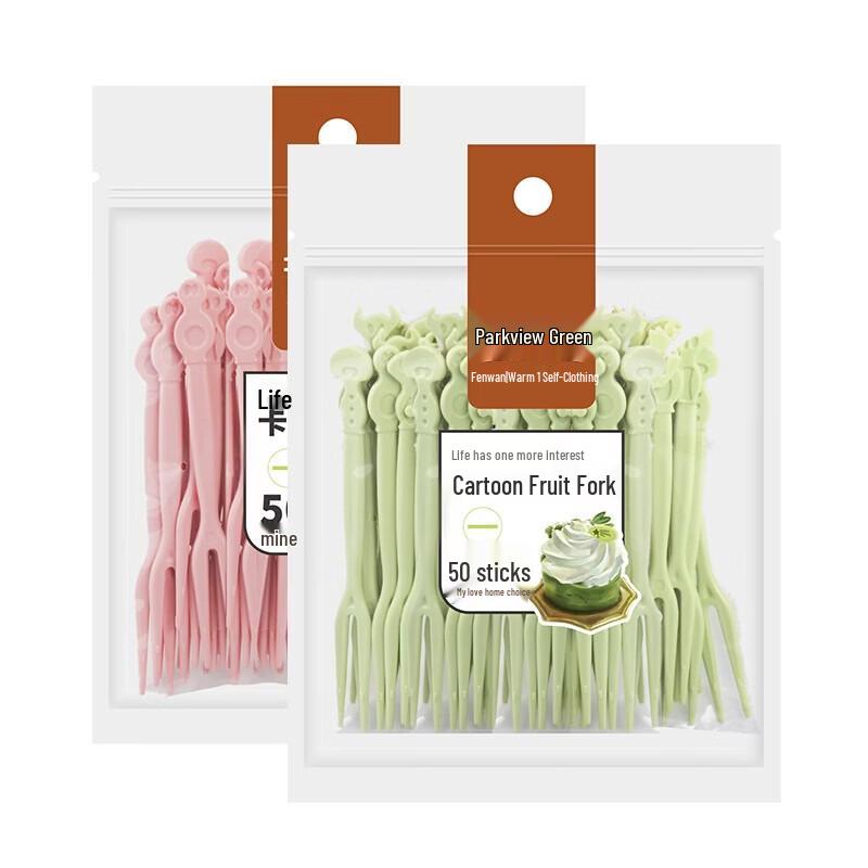 Cartoon Fruit Forks (100-Pack)
