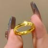 Bague simple œil de chat luxe léger Bague simple œil de chat ondulé Bijoux pour femme
