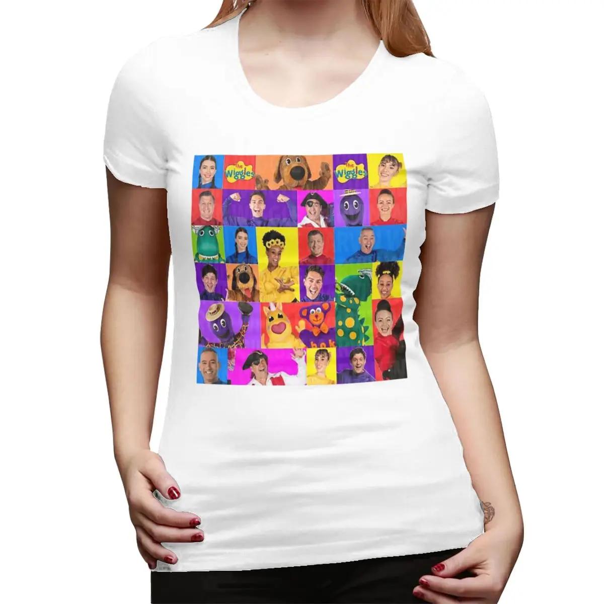 

The Wiggles Tv Show Music Band TShirt for Women Crew Neck Streetwear T Shirts Womens Tees Short Summer Clothes Tops S