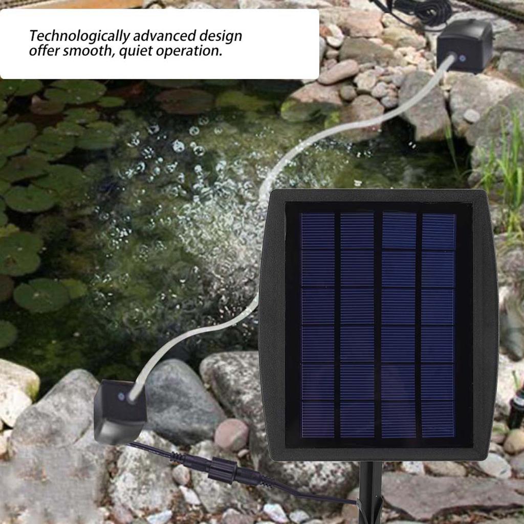 Solar Powered Oxygenator Aerator   Pump Oxygen for Outdoor Pool Pond Fish  