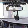 KJOY Rearview Mirror Mount Car Phone Holder Foldable GPS Navigation Stand Adjustable Cell Phone Support Bracket for Vehicle