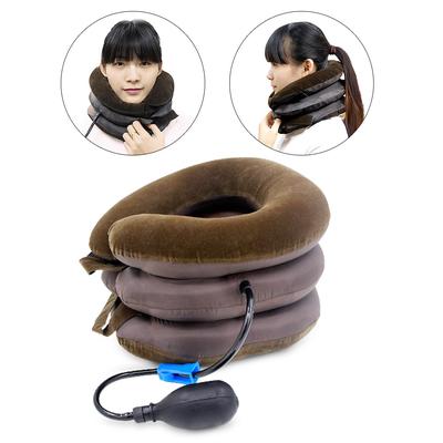 1PC Chiropractic Cervical Traction Massager Device Inflatable Shoulder-Neck Pain Relief Brace Collar