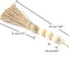 Pack of 4 Tassel Wooden Beads Garland Cotton Line Decorative Door Handle Decor Tassel Bead Pendant for Cabinet Door