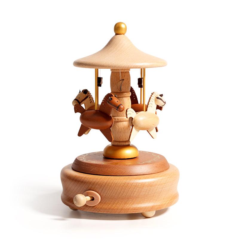 Christmas Festival Wooden Music Box: Creative Children's Toy and Home Decoration Craft, Perfect Birthday Gift