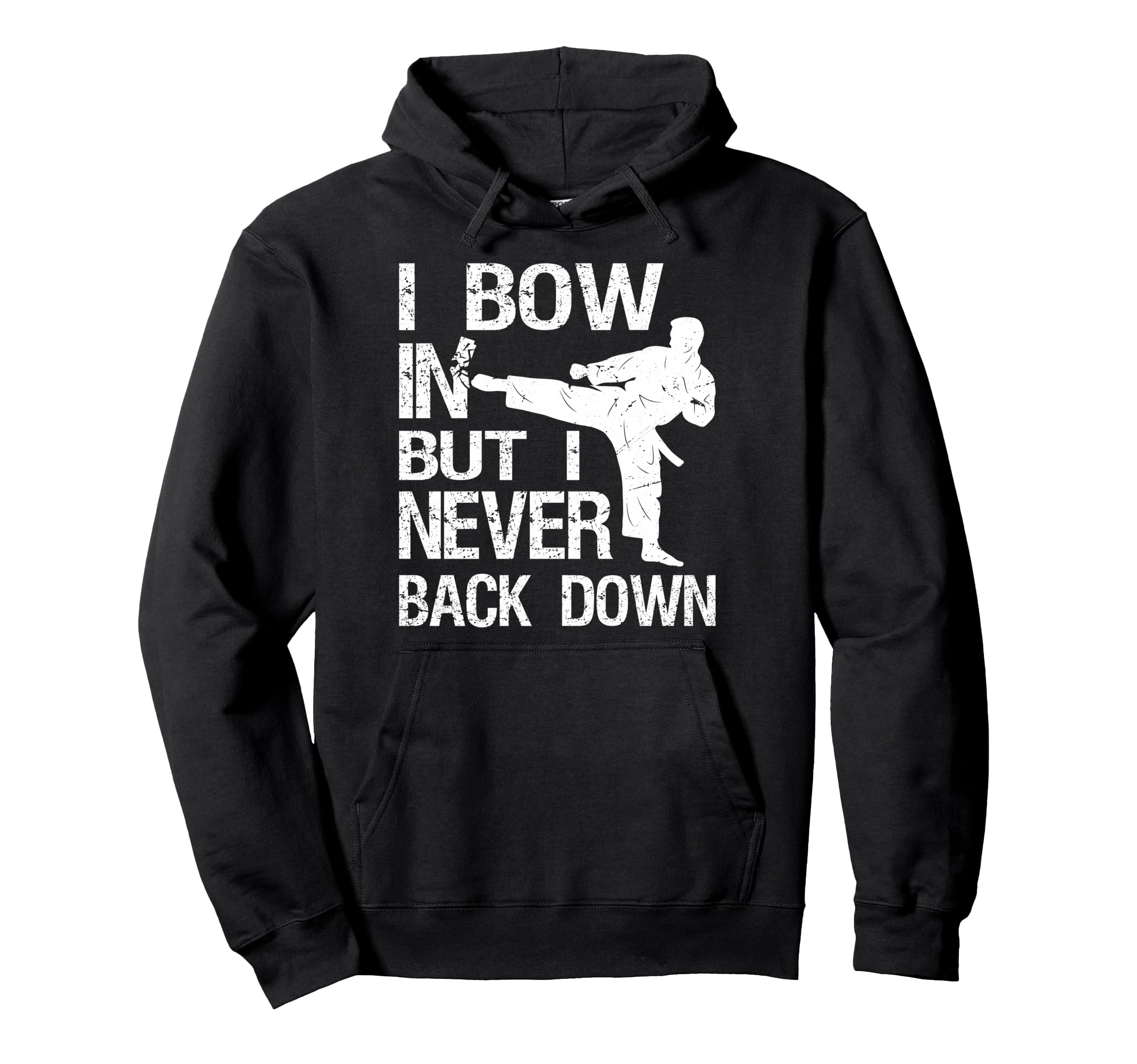 I Never Back Down Karate Martial Arts Instructor Taekwondo Hoodie чёрный 6565₽