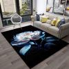 Nordic Love Rose Flowers Daisy  Carpet Rug for Home Living Room Bedroom Sofa Doormat Decor,kids Play Area Rug Non-slip Floor Mat