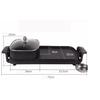 Korean Style 2 in 1 Electric Multi Cooker Barbecue Pan Hot Pot Cooker Electric Smokeless Barbecue BBQ Grill Non-Stick Coating Hotpot Roasting Baking