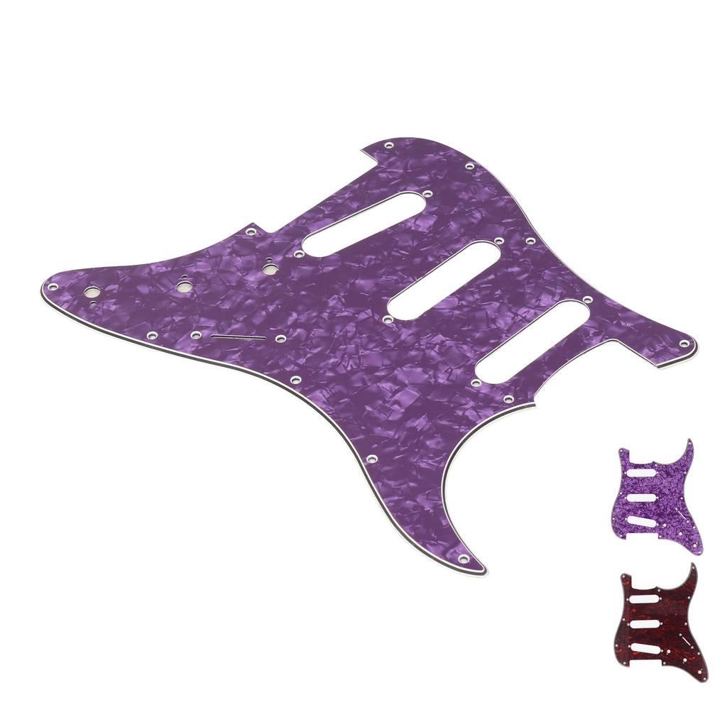Electric Guitar Pickguard 11 Hole Plastic Front Pick Guard Replacement for Guitars