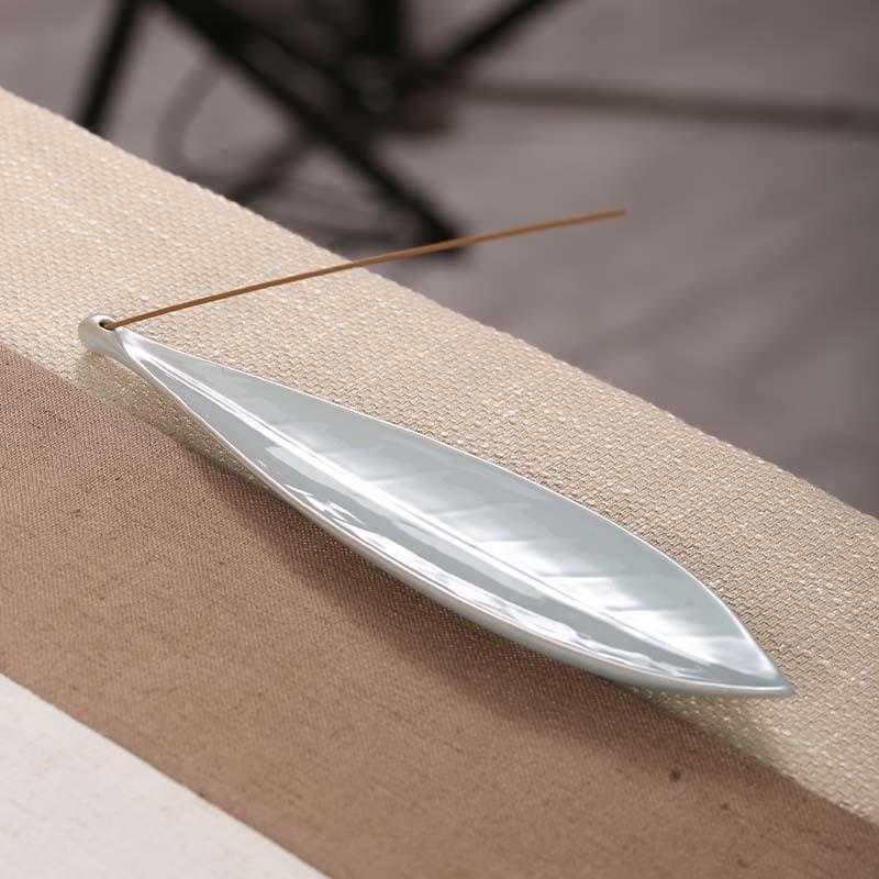 Ceramic Sandalwood Incense Holder and Burner - Office and Home Ornament Tool.