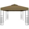 VidaXL Belvédère 6x3x2,7 m Taupe 180 g-m²