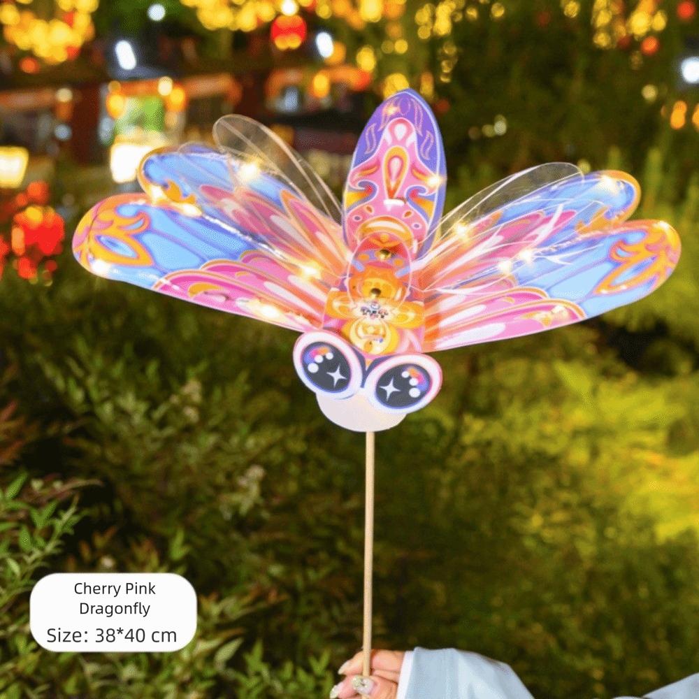 New Cartoon Wing Lantern Unfinished Portable LED Lantern Material Package Traditional Craft Lantern Mid-Autumn Festival