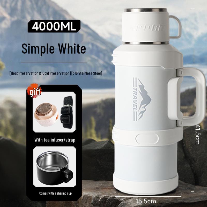 Large Portable Thermos Flask Water Bottle - Outdoor & Household Hot Water Cup