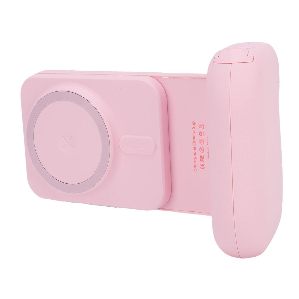 Magnetic Phone Camera Grip with Bluetooth Shutter Remote Cold Shoe Mount 1 4in Screw Expandable Phone Camera Handle