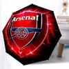 1pc Sturdy 8-Bone Auto Umbrella, Arsenal Umbrella, Digital Printed, Foldable Umbrella for On-the-Go Outdoor Use