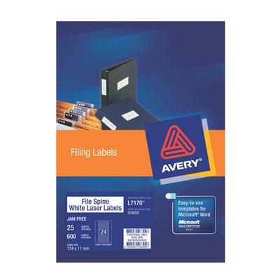Avery Aktenrücken Laseretikett 134x11mm 25Stk. (24/Blatt)