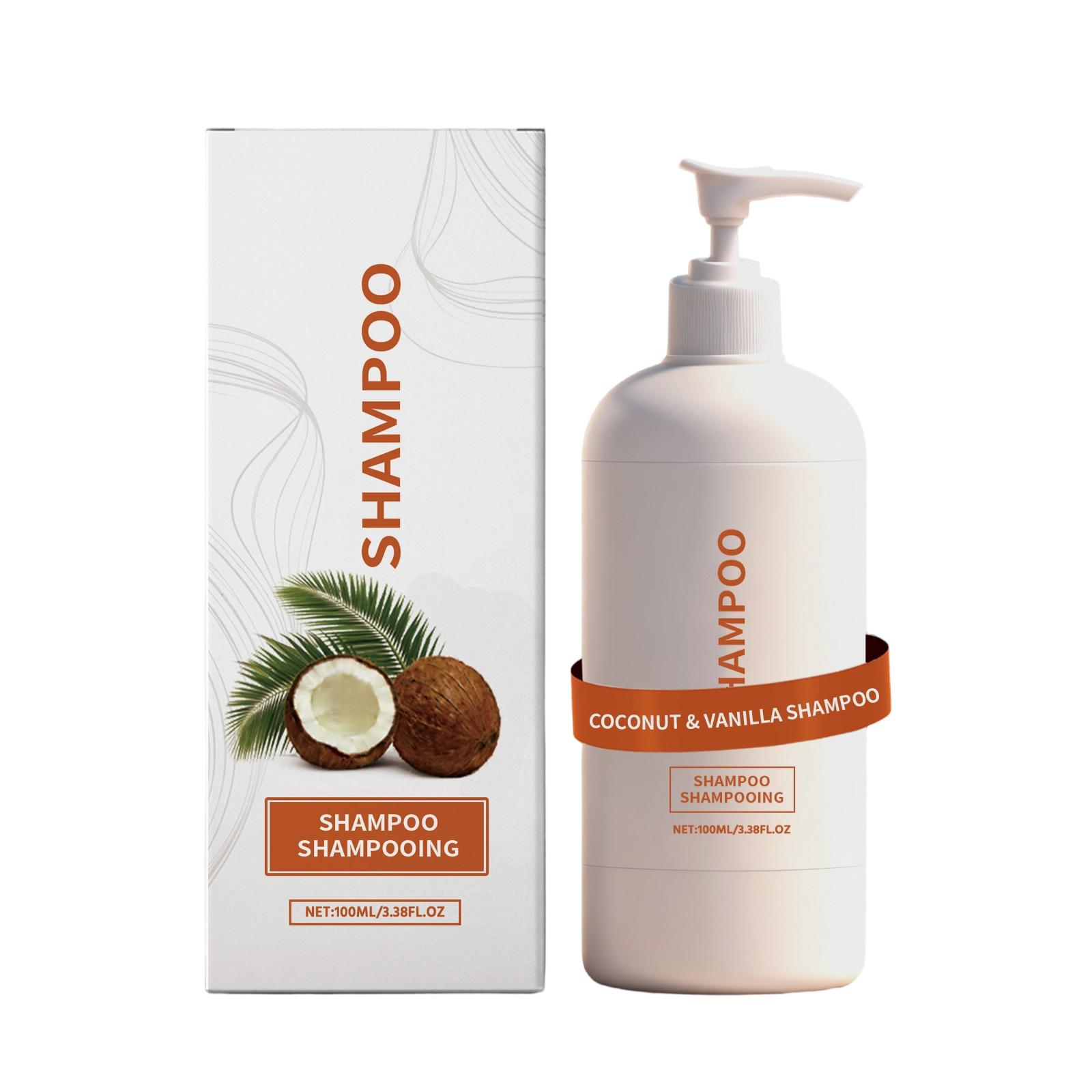 Coconut and Vanilla Shampoo - Controls oil, makes hair fluffy and smooth, provides gentle care and is non-greasy and refreshing.