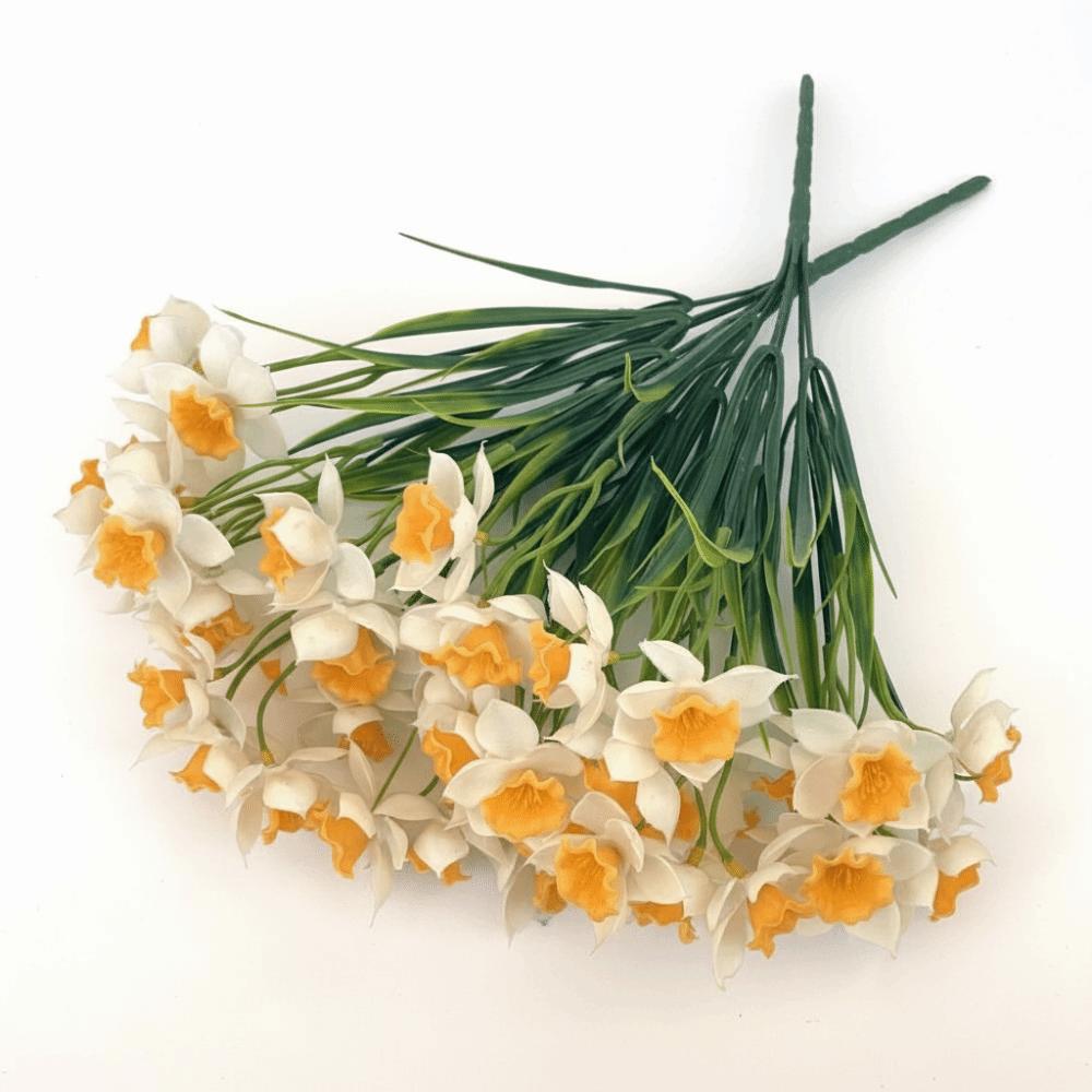 Hohe Qualität DIY Blumige Künstliche Narzissen Herbstdekoration Realistisch Realistische Blumen Weiche Simulationsblumen Valentinstagsgeschenk