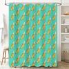 Bathroom Shower Curtain Tropical Banana Pattern Waterproof Decor Farmhouse Modern Style Washable Fabric Liner Sets