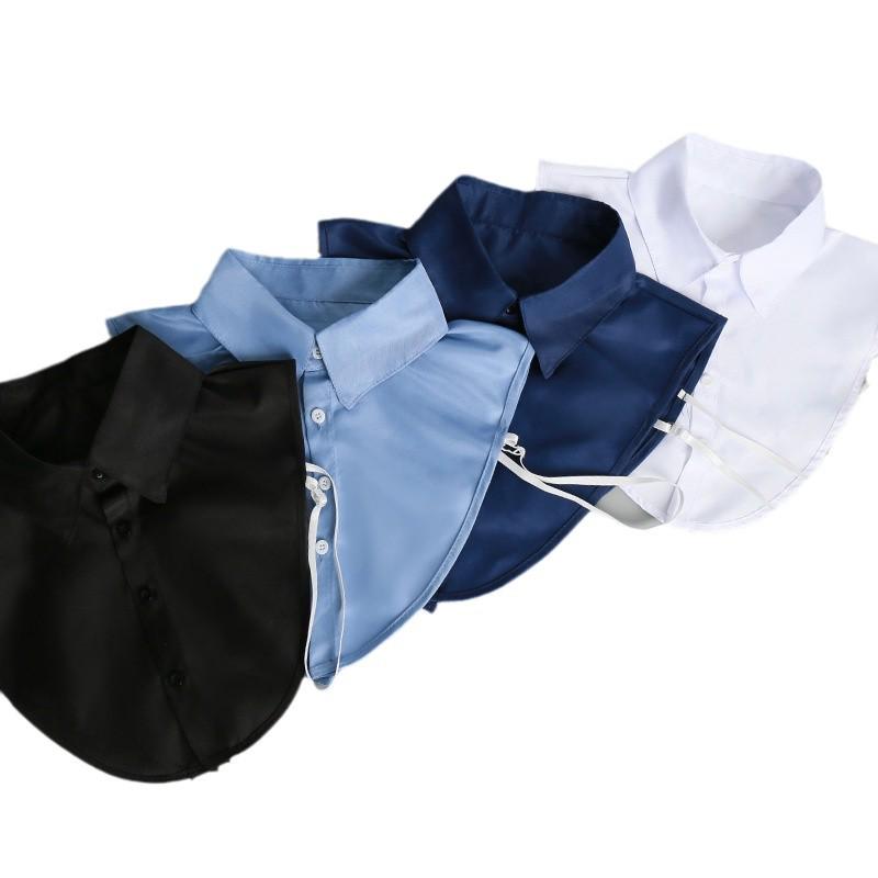 Unisex Detachable Cotton Collar for Formal or Casual Wear - Versatile for Professional Work (Autumn, Winter, Spring)