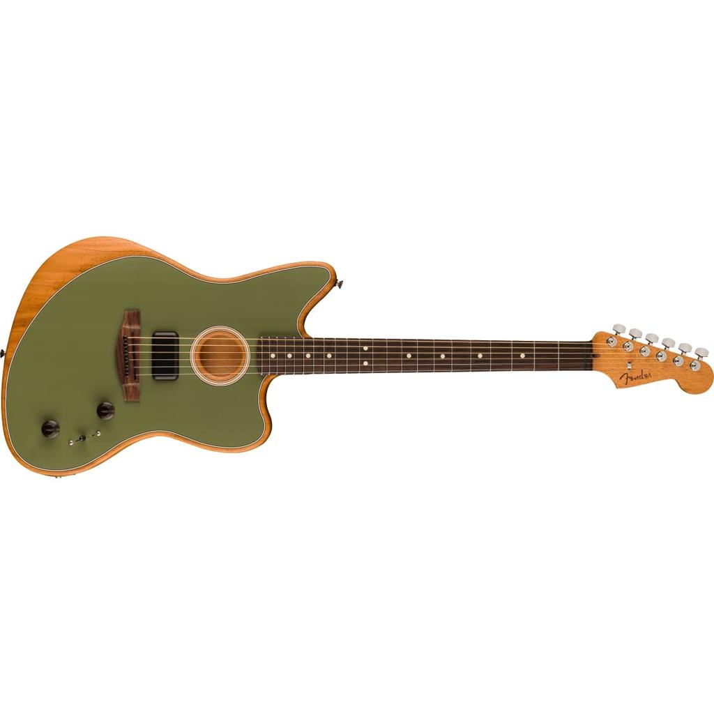 Fender Player Rosewood Antique Olive Gig Bag Included Acoustasonic® Jazzmaster, Fingerboard,
