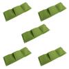 5Pcs Plant Growing Bags Wall Mounted Degradable 3‑Pockets Planter Garden Accessory